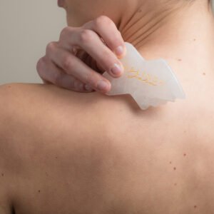 Gua Sha in Quarzo Bianco